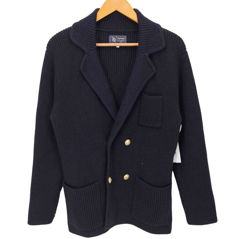 ザダファーオブセントジョージ The DUFFER of ST.GEORGE エンブレムボタンニットジャケット メンズ L