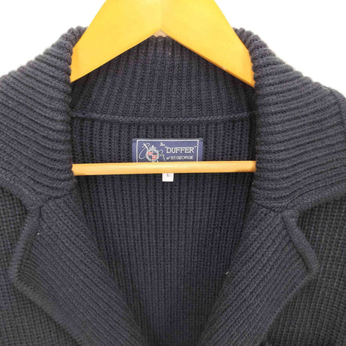 ザダファーオブセントジョージ The DUFFER of ST.GEORGE エンブレムボタンニットジャケット メンズ L