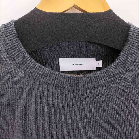 グラフペーパー Graphpaper 24AW High Density Crew Neck Knit メンズ JPN:3