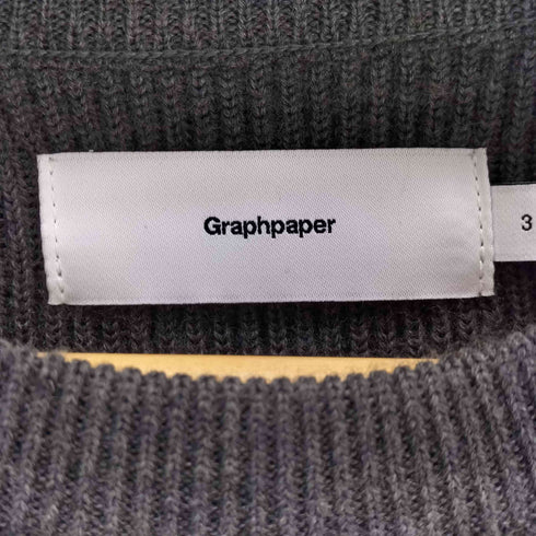 グラフペーパー Graphpaper 24AW High Density Crew Neck Knit メンズ JPN:3