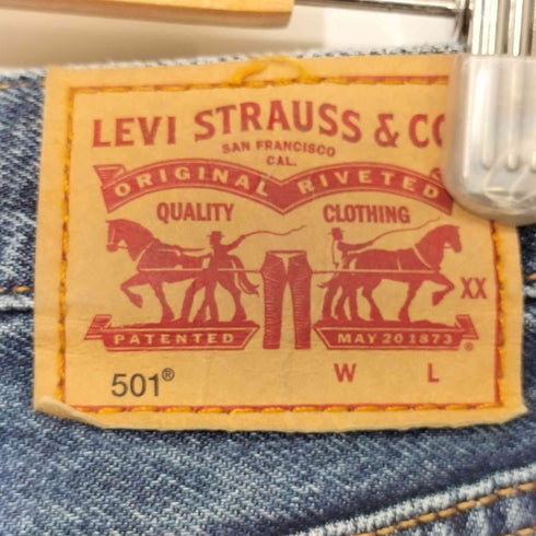 リーバイス Levis カンボジア製 501 ボタンフライ ストレートデニムパンツ レディース