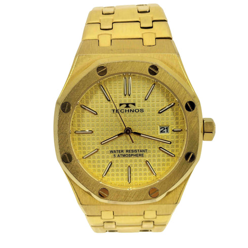 TECHNOS T9C07 クオーツ ALL STAINLESS STEEL 時計 メンズ