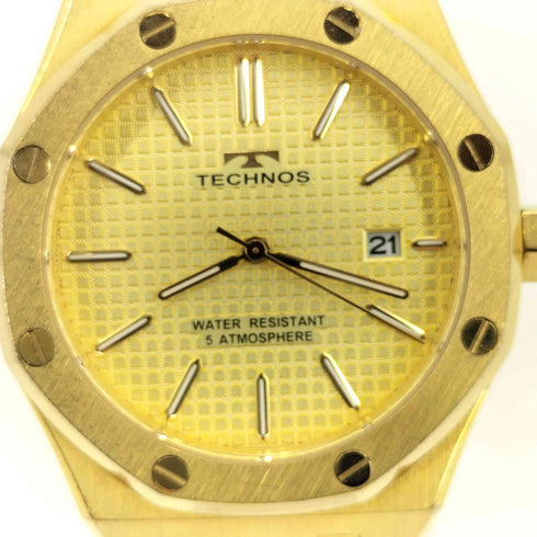 TECHNOS T9C07 クオーツ ALL STAINLESS STEEL 時計 メンズ