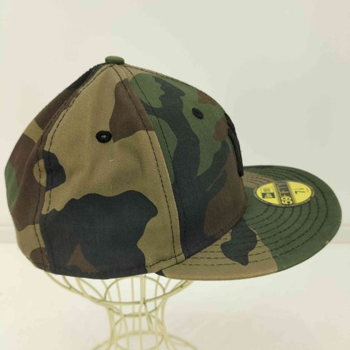 ニューエラ NEW ERA 迷彩柄 59FIFTY ニームロゴ ウッドランドカモ ブラック メンズ 7 1/8