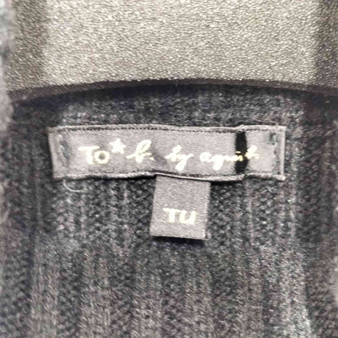 トゥービーバイアニエスベー To b. by agnes b. 半袖ドッキングニットワンピース レディース TU