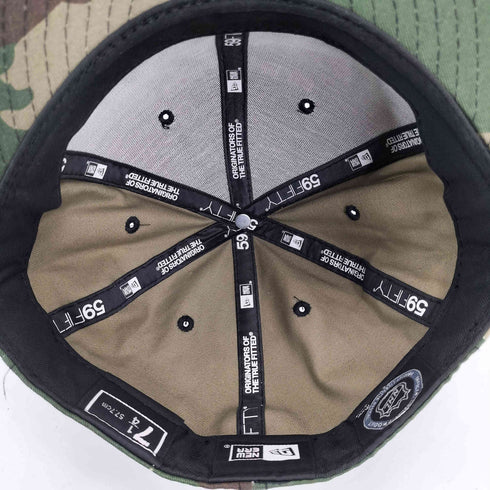 ニューエラ NEW ERA 迷彩柄 59FIFTY チームロゴ刺繍 キャップ メンズ 7 1/4