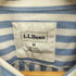 エルエルビーン L.L.Bean マレーシア製 ストライプ柄ボタンダウンシャツ メンズ M