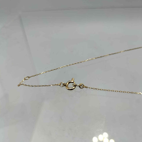 COCOSHNIK ダイヤ 0.05ct K10 イエロー 刻印 ネックレス レディース