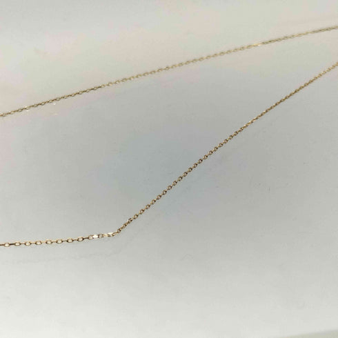 COCOSHNIK ダイヤ 0.05ct K10 イエロー 刻印 ネックレス レディース