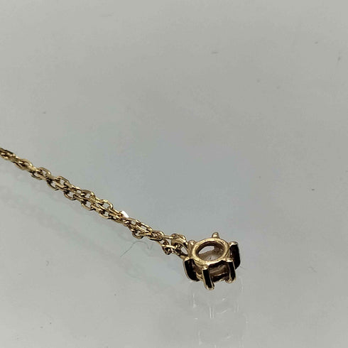 COCOSHNIK ダイヤ 0.05ct K10 イエロー 刻印 ネックレス レディース