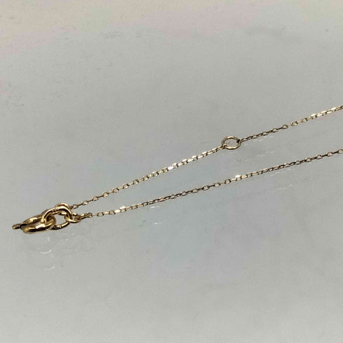 COCOSHNIK ダイヤ 0.05ct K10 イエロー 刻印 ネックレス レディース