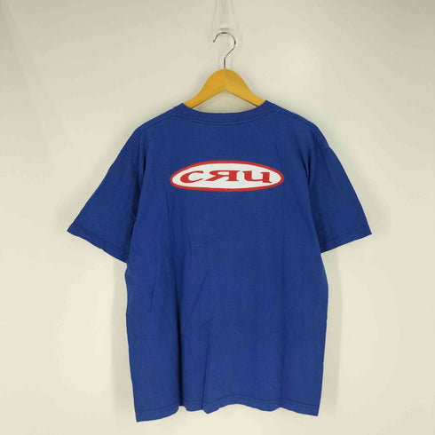 CRU USA製 ロゴプリント クルーネックTシャツ メンズ import:L