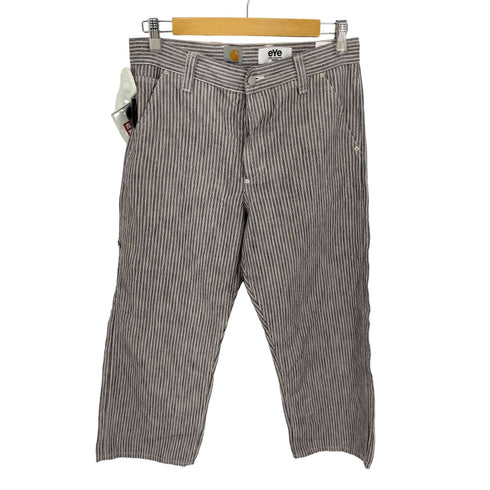ジュンヤワタナベコムデギャルソンマン JUNYA WATANABE COMME des GARCONS MAN 22SS AD2021 ヒッコリーストライプペインターパンツ メンズ JPN:S