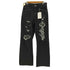 ウィゴー WEGO 23SS THE STANDARD クラッシュ加工 ワイド デニム パンツ レディース JPN:L