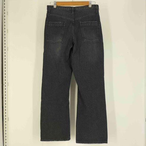 ウィゴー WEGO 23SS THE STANDARD クラッシュ加工 ワイド デニム パンツ レディース JPN:L