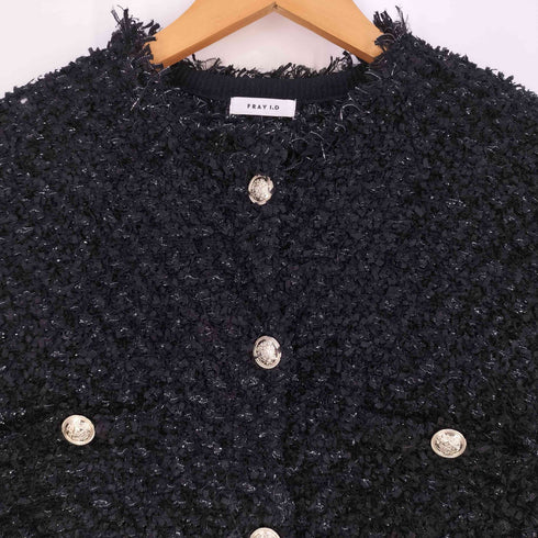 フレイアイディー FRAY I.D 23AW ツイードニットカーディガン レディース ONE SIZE