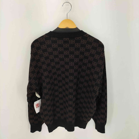 GELLAN EUROPE モノグラムロゴウールニット メンズ