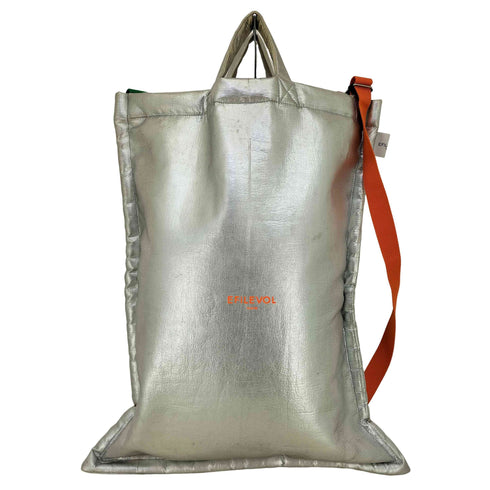 エフィレボル .efiLevol Silver x Fur Shoulder Tote Bag シルバー×ファーショルダートートバッグ メンズ