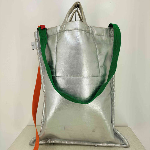 エフィレボル .efiLevol Silver x Fur Shoulder Tote Bag シルバー×ファーショルダートートバッグ メンズ