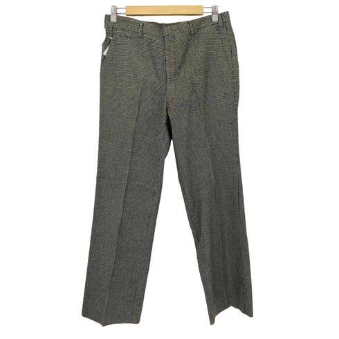 ピエールカルダン pierre cardin 00S ウール 千鳥格子 センタープレス スラックスパンツ メンズ
