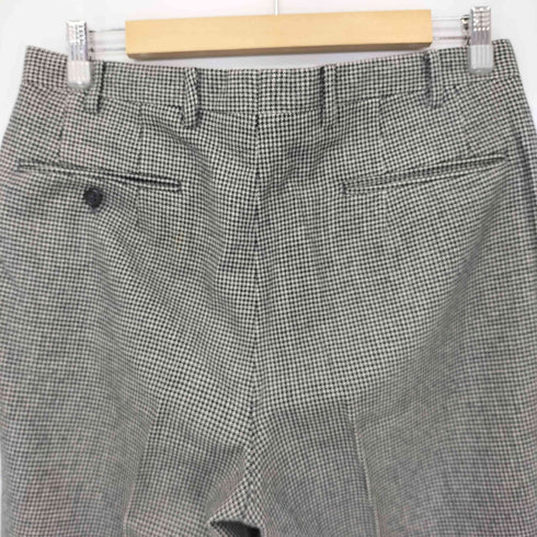 ピエールカルダン pierre cardin 00S ウール 千鳥格子 センタープレス スラックスパンツ メンズ