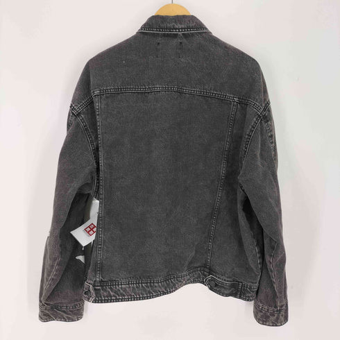 ベルシュカ BERSHKA ブラックデニムジャケット メンズ JPN:M