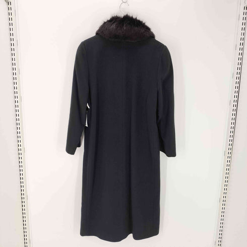 ドーメイル DORMEUIL ファー付き カシミヤロングコート レディース JPN:11号