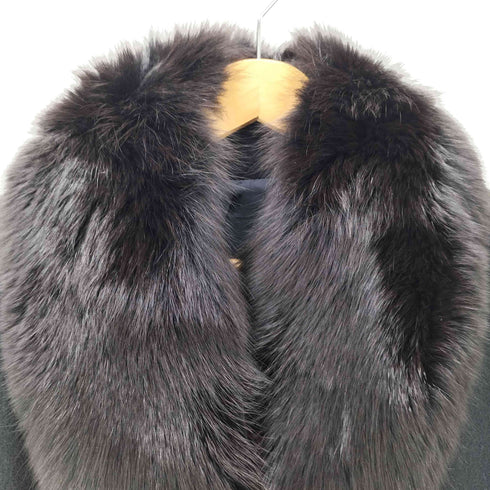 ドーメイル DORMEUIL ファー付き カシミヤロングコート レディース JPN:11号
