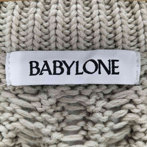 バビロン BABYLONE オーバーサイズケーブル編みニットベスト レディース