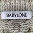 バビロン BABYLONE オーバーサイズケーブル編みニットベスト レディース