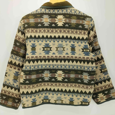 NEW IDENTIT 90S 総柄 コットンジャケット レディース import:L