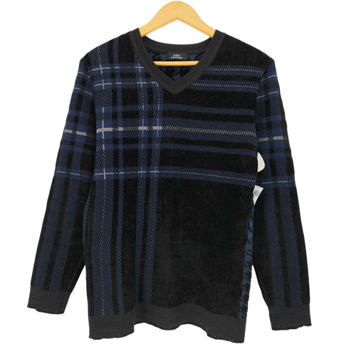 ゴーサンゴーイチプールオム 5351 POUR LES HOMMES 長袖ジャカードモールVニット カットソー メンズ JPN:46