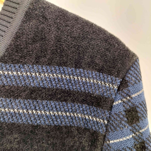 ゴーサンゴーイチプールオム 5351 POUR LES HOMMES 長袖ジャカードモールVニット カットソー メンズ JPN:46