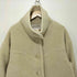 ウィルフリー willfully undulate yoke stand collar boa midi coat レディース FREE