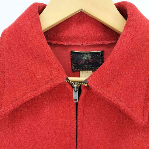 ジョンソンウーレンミルズ Johnson Woolen Mills 60s TALONジップ ウールジャケット メンズ 46