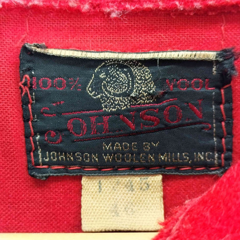 ジョンソンウーレンミルズ Johnson Woolen Mills 60s TALONジップ ウールジャケット メンズ 46
