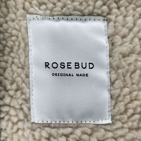 ローズバッド ROSE BUD フェイクムートン裏地ボアジャケット レディース FREE