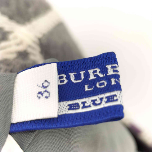 バーバリーブルーレーベル BURBERRY BLUE LABEL チェック柄 ウールミニスカート レディース 36