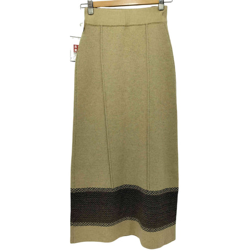 ウィルフリー willfully pencil weave placement jacquard knit SK レディース FREE