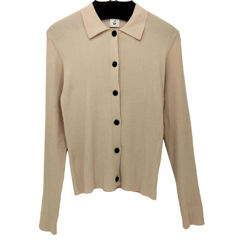 ロクビューティーアンドユースユナイテッドアローズ 6 BEAUTY & YOUTH UNITED ARROWS RIB SHIRT CARDIGAN/カーディガン レディース