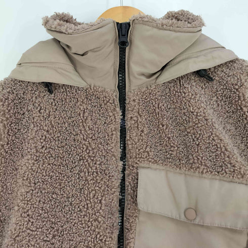 ザラ ZARA 裏キルティング 切替 中綿 ボアフリースジャケット レディース import:S