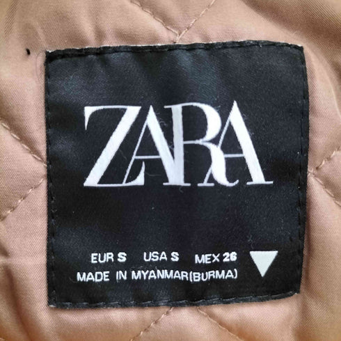 ザラ ZARA 裏キルティング 切替 中綿 ボアフリースジャケット レディース import:S