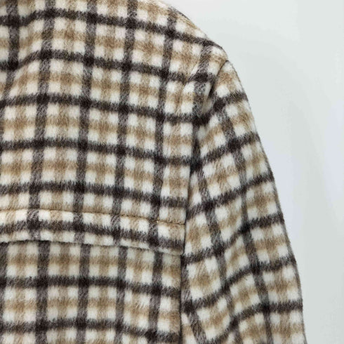ザラ ZARA チェック柄フーデッドコート レディース JPN:M