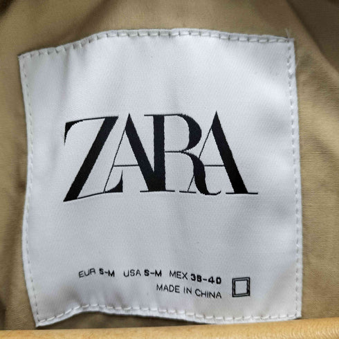 ザラ ZARA チェック柄フーデッドコート レディース JPN:M