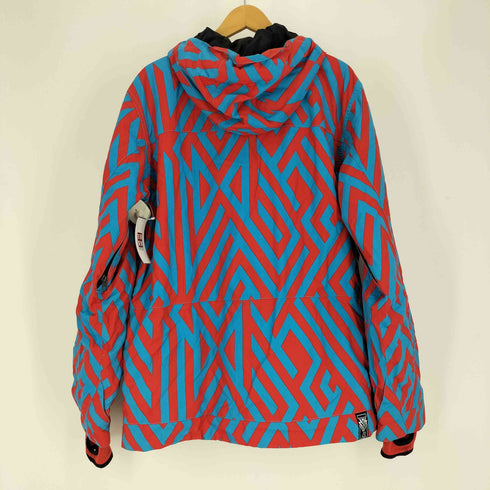 バートン BURTON DRYRIDE 総柄 変形ジップ マウンテンパーカー 中綿ジャケット スキーウェア メンズ import:S