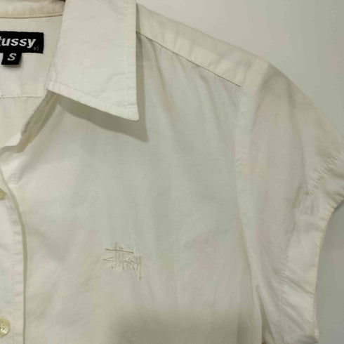 ステューシー Stussy 紺タグ 90S フレンチスリーブシャツ レディース S