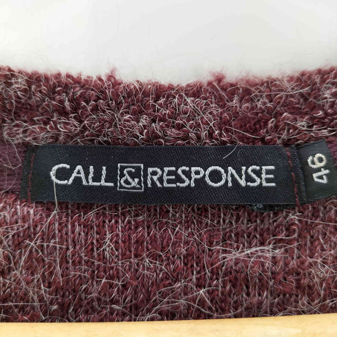 コールアンドレスポンス CALL&RESPONSE シャギーVネックニット メンズ JPN:46