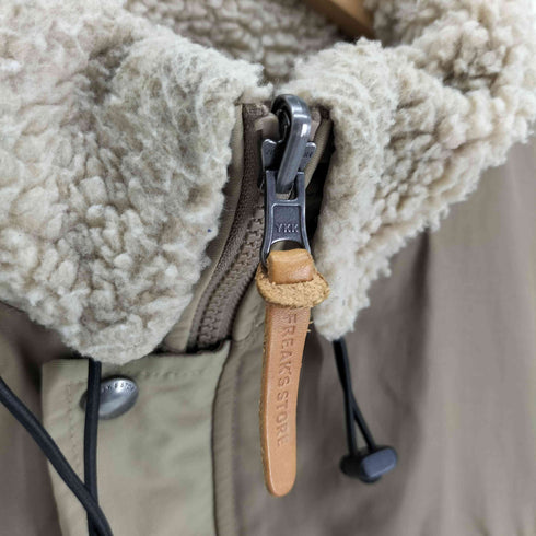 フリークスストア FREAKS STORE 19AW 八の字ジップ ボア リバーシブル ミリタリー ジャケット メンズ JPN:M