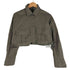 ザラ ZARA クロップドシャツジャケット レディース import:XS