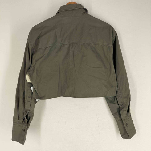ザラ ZARA クロップドシャツジャケット レディース import:XS